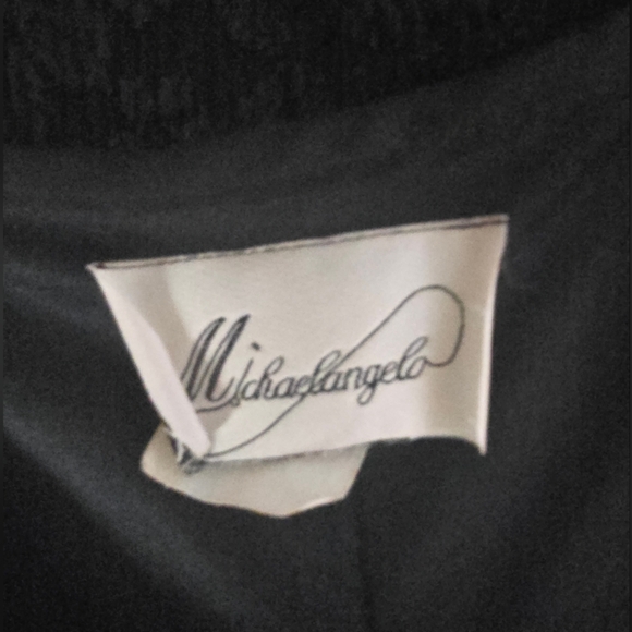 Michaelangelo Vintage Black Lace Overlay Sleeveless Blouse 20W (6024) - Picture 4 of 5